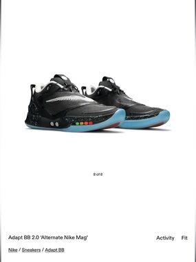 Nike Adapt BB Sneakers version 2.0 year 2020